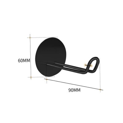 304 Stainless Steel Rustproof Clothes Towel Hooks Heavy Duty Black Hook for Kitchen Bathroom Hanging