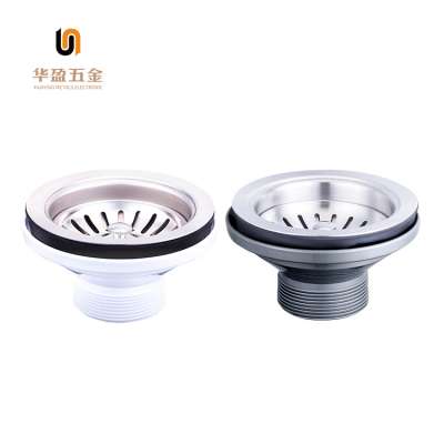 3.5 Inch Diameter Plastic Wash Basin Strainer Sink Garbage Strainer with Drain Assembly